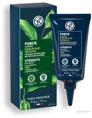 Укрепляющая сыворотка для кожи головы и волос с экстрактом женьшеня Yves Rocher Strength Scalp Boost Serum, 75 мл