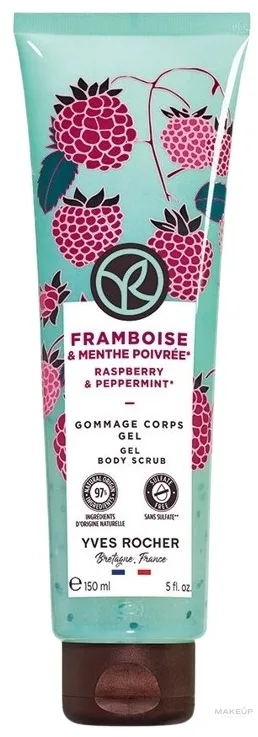 Yves Rocher Yves Rocher Raspberry & Peppermint Gel Body Scrub - Гель-скраб для тела с малиной и мятой 150 мл