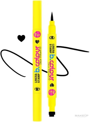 Подводка для глаз 7 Days B.Colour Black Liner & Stamp