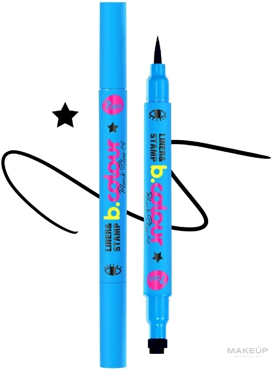Подводка для глаз 7 Days B.Colour Black Liner & Stamp, оттенок 02 - Black Star