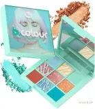 Палетка теней для век 7 Days B.Colour Eyeshadow Palette 9 оттенков, оттенок 02 - Pistachio Cake — фото 1