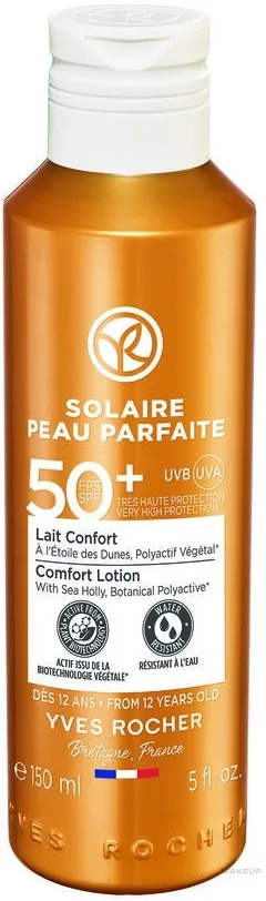 Лосьон для лица и тела Yves Rocher Comfort Sun солнцезащитное молочко SPF 50 150 мл
