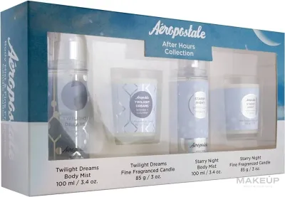 Набор Aeropostale After Hours спрей для тела 2 x 100 мл и ароматические свечи 2 x 85 г