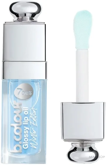 Масло для губ 7 Days B.Colour Winter Edition Glossy, оттенок 01 - Cool Baby