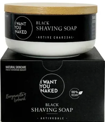 Мыло для бритья I Want You Naked Black с активированным углём, 75 г