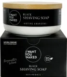 Мыло для бритья I Want You Naked Black с активированным углём, 75 г — фото 1
