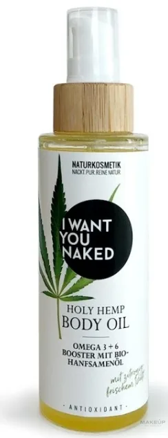 Масло для тела с коноплёй I Want You Naked Hold с миндалём и авокадо
