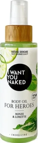 Масло для тела I Want You Naked For Heroes Mint & Lime мята и лайм с кокосом