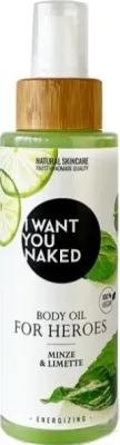 Масло для тела I Want You Naked For Heroes Mint & Lime мята и лайм с кокосом