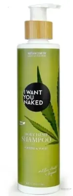 Шампунь I Want You Naked Holy Hemp Volume & Waves, с органической коноплёй и маслом арганы, для волнистых волос, 250 мл