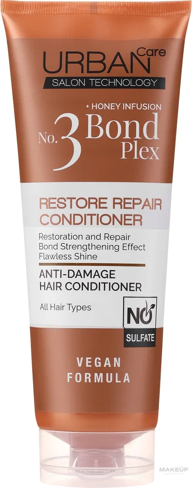 Восстанавливающий кондиционер для повреждённых волос Urban Care Bond Plex Restore Repair Conditioner No.3 250 мл