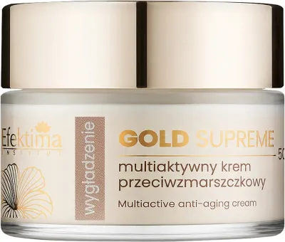 Крем для лица Efektima Gold Supreme разглаживающий с пептидами и золотом 50 мл