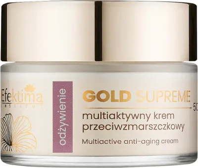 Крем для лица Efektima Gold Supreme питательный с коллагеном и золотом 50 мл
