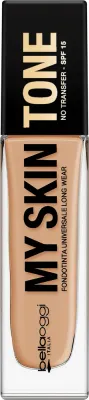 Тональный флюид Bellaoggi My Skin Tone Foundation SPF 15 полуматовый увлажняющий, 30 мл