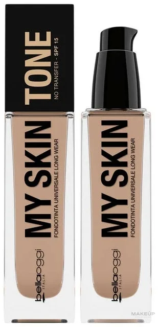 Тональный флюид Bellaoggi My Skin Tone Foundation SPF 15 полуматовый увлажняющий, 30 мл, оттенок 15N - Linen