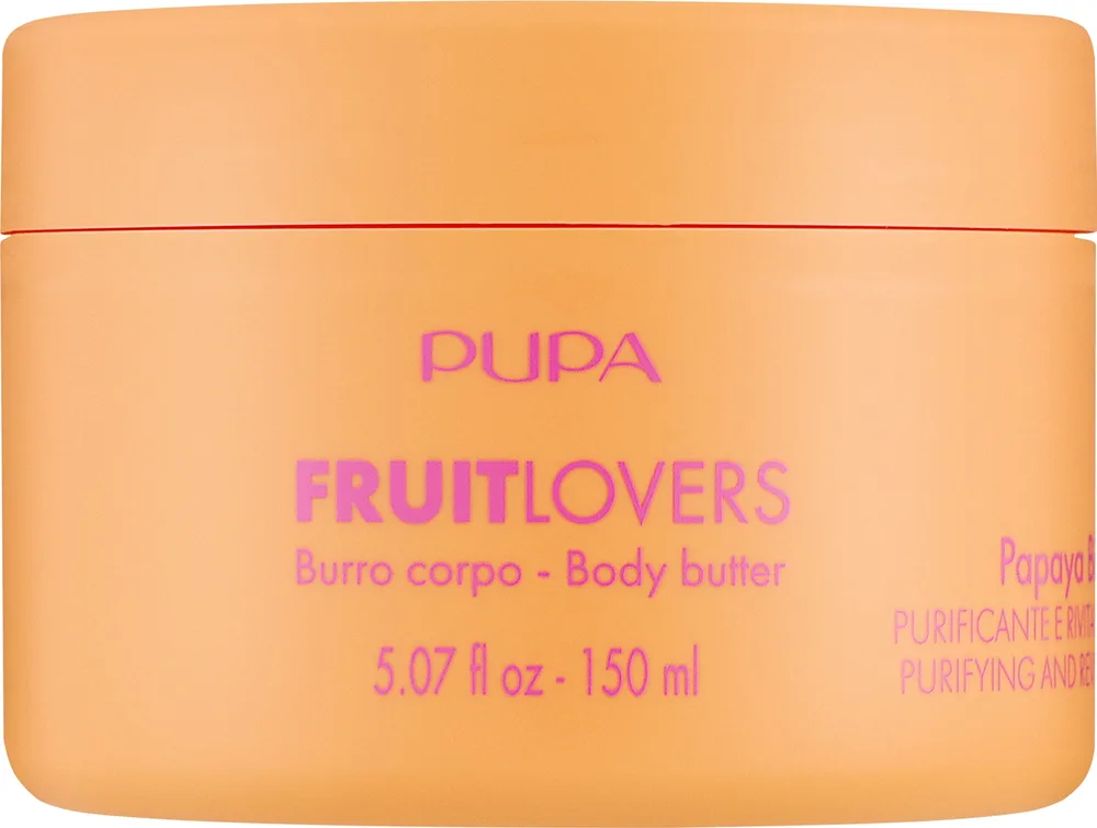 Питательное масло-баттер для тела Pupa Fruit Lovers Bio Папайя с маслом ши