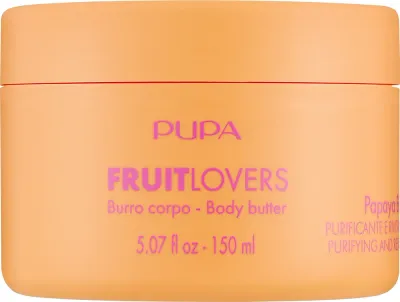 Питательное масло-баттер для тела Pupa Fruit Lovers Bio Папайя с маслом ши