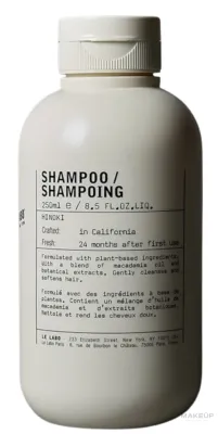 Шампунь Le Labo Hinoki люксовый, с маслом макадамии, розмарином и экстрактом риса, древесный аромат хиноки, 250 мл, США