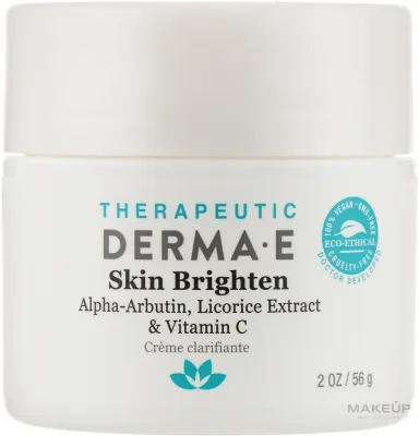Крем для лица Derma E Skin Lighten осветляющий с цинком 56 г