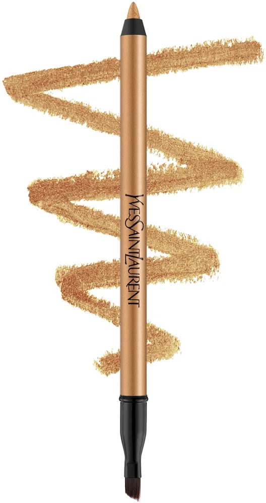 Yves Saint Laurent Wodoodporna kredka do oczu z pędzelkiem - Карандаш для глаз YSL Lines Liberated Waterproof, оттенок 06 - Legendary Gold