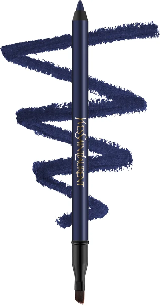 Yves Saint Laurent Wodoodporna kredka do oczu z pędzelkiem - Карандаш для глаз YSL Lines Liberated Waterproof, оттенок 07 - Unconditional Marine