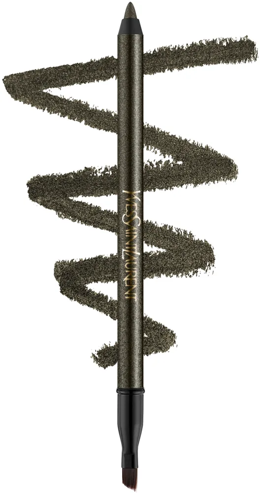 Yves Saint Laurent Wodoodporna kredka do oczu z pędzelkiem - Карандаш для глаз YSL Lines Liberated Waterproof, оттенок 08 - Provocative Green