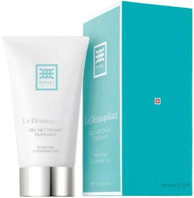 Гель для снятия макияжа Rivoli Geneve Le Demaquillant Purifying Cleansing Gel очищающий, для чувствительной кожи, 30 мл