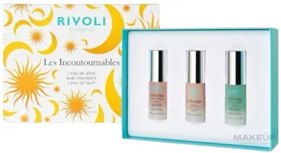 Набор Rivoli Geneve Les Incontournables дневной спрей 15 мл база под макияж 15 мл и ночное средство 15 мл