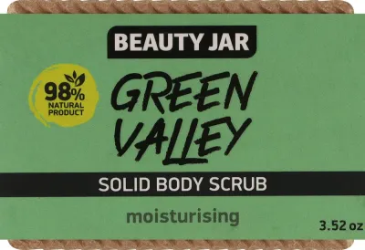 Beauty Jar Beauty Jar Green Valley Solid Body Scrub - Твёрдый скраб для тела с грейпфрутом и маслом какао Green Valley 100 г