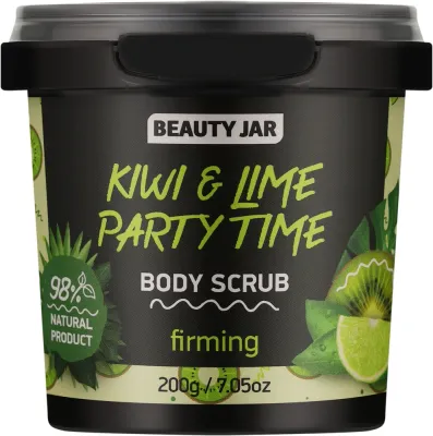 Beauty Jar Beauty Jar Kiwi & Lime Party Time - Тонизирующий скраб для тела с киви и лаймом Kiwi & Lime Party Time 200 г