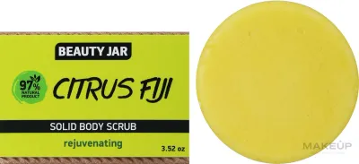Beauty Jar Beauty Jar Citrus Fiji Rejuvenating Solid Body Scrub - Обновляющий твёрдый скраб для тела с лимонной цедрой Citrus Fiji 100 г