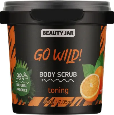 Beauty Jar Beauty Jar Go Wild! Body Scrub - Тонизирующий скраб для тела с апельсиновой цедрой и кокосовым маслом Go Wild 200 г