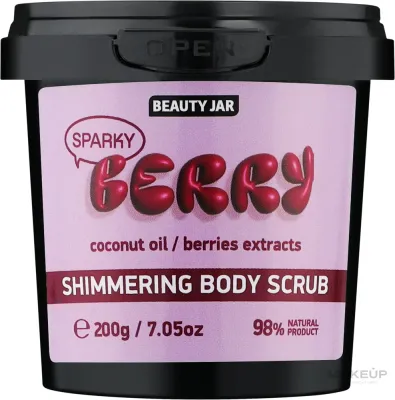 Beauty Jar Beauty Jar Shimmering Body Scrub - Мерцающий скраб для тела с ягодами Sparky Berry 200 г