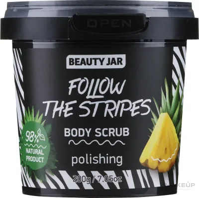 Beauty Jar Beauty Jar Follow The Stripes Polishing Body Scrub - Разглаживающий пилинг для тела Follow The Stripes 200 г
