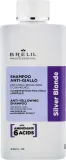 Шампунь Brelil Silver Blonde против жёлтого оттенка, для блонда и седых волос, с черникой и инжиром, 250 мл, Италия — фото 1