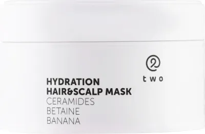 Увлажняющая маска для волос Two Cosmetics Hydration Hair & Scalp масло какао, аргановое масло, керамиды, банановый порошок, 200 мл