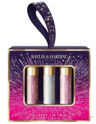 Набор блесков для губ Baylis & Harding Moonlight Fig Glossy Lip Trio 3 шт по 2.5 мл