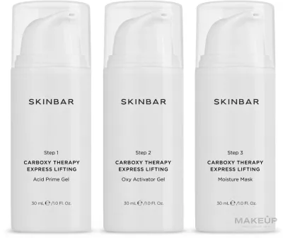 Набор для лица SKINBAR Carboxy Therapy гель-эксфолиант активирующий гель и маска с кислотами 3x30 мл