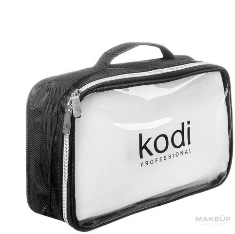 Косметичка Kodi Professional нейлон черная с прозрачной панелью 320х200х90 мм