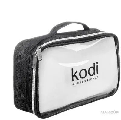 Косметичка Kodi Professional нейлон черная с прозрачной панелью 320х200х90 мм