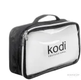 Косметичка Kodi Professional нейлон черная с прозрачной панелью 320х200х90 мм — фото 1