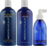Мужской набор для волос Mediceuticals Advanced Hair Restoration шампунь кондиционер и сыворотка для сухих тонких волос 250+250+125 мл — фото 4