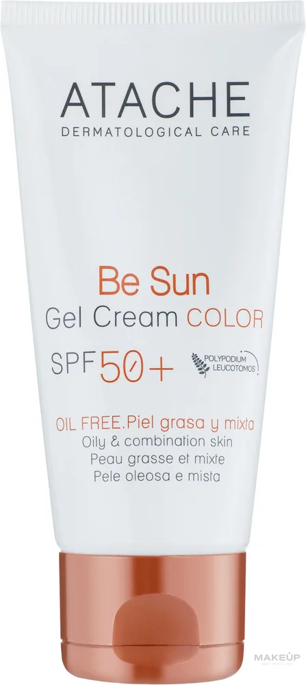 Гель-крем для лица Atache Be Sun Color солнцезащитный тонирующий SPF50+ 50 мл