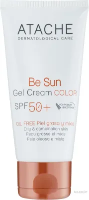 Гель-крем для лица Atache Be Sun Color солнцезащитный тонирующий SPF50+ 50 мл
