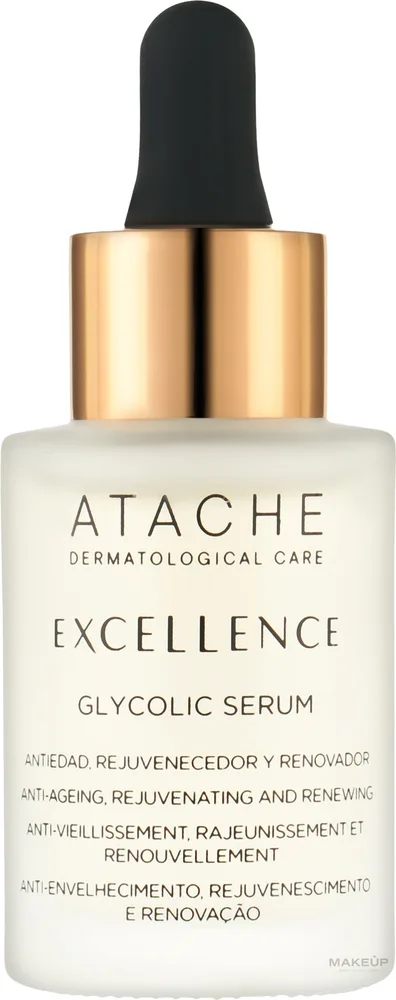 Обновляющая сыворотка для лица Atache Excellence Glycolic с гликолевой кислотой и AHA/PHA 30 мл