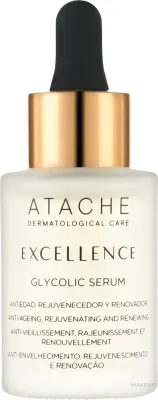 Обновляющая сыворотка для лица Atache Excellence Glycolic с гликолевой кислотой и AHA/PHA 30 мл