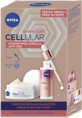 Набор для лица NIVEA Cellular Expert Lift дневной крем SPF30 и сыворотка для зрелой кожи 50+30 мл