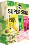 Набор масок для лица W7 Super Skin три маски с бананом и льном и аксессуар уценка упаковки — фото 2