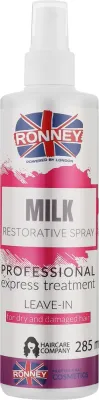 Восстанавливающее молочко-спрей Ronney Professional Milk Restorative для сухих волос, 285 мл
