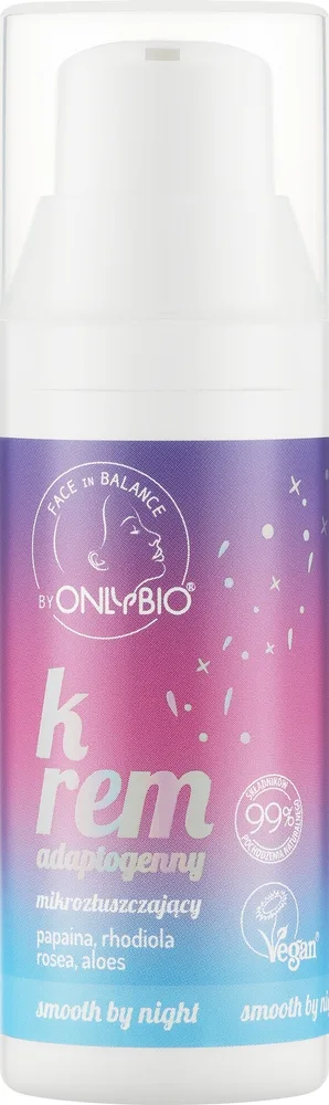 Крем для лица Only Bio Face In Balance адаптогенный с микроотшелушиванием 50 мл